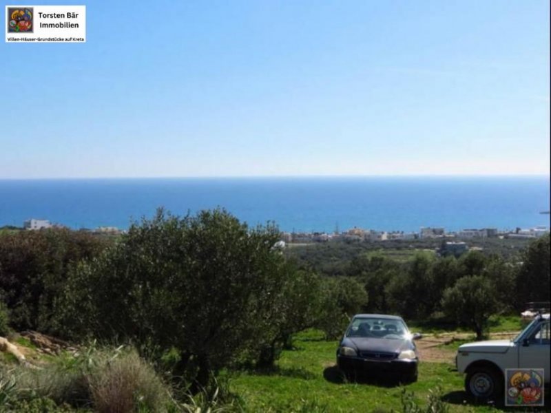 Makrigialos Kreta, Makrigialos Grundstück von 2.000m² mit wunderschönem Meerblick. Grundstück kaufen